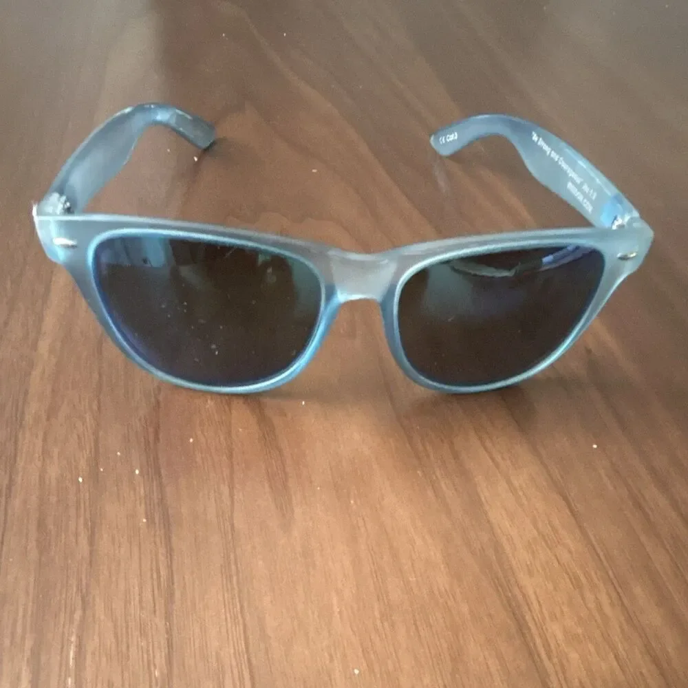 Kreedom Reverb Men’s Square Sunglasses Blue Frame/Blue Mirrored Polarized